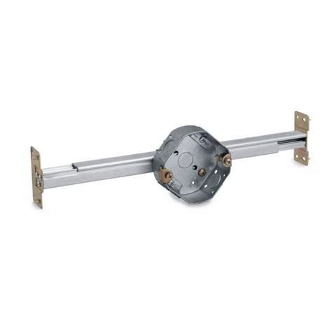 Those designed to mount directly to the side of a joist the ends terminate with a circular metal component with spikes that dig into the joists on both ends. STEEL CITY 1-Gang Silver Metal Interior New Work Standard ...