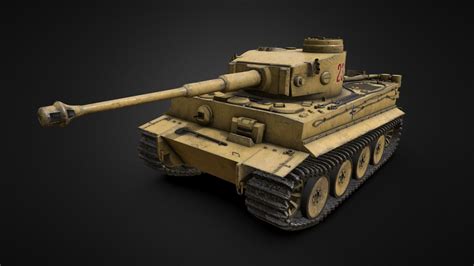 Tiger I Panzerkampfwagen Vi Ww2 Tiger Tank Buy Royalty Free 3d