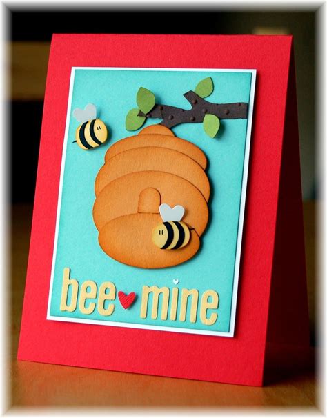 Downstairs Designs Bee Mine Paper Punch Art Punch Art Cards Card