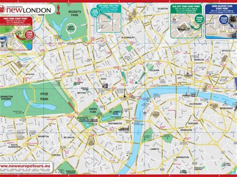 Printable London Street Map Globalsupportinitiative Pertaining To