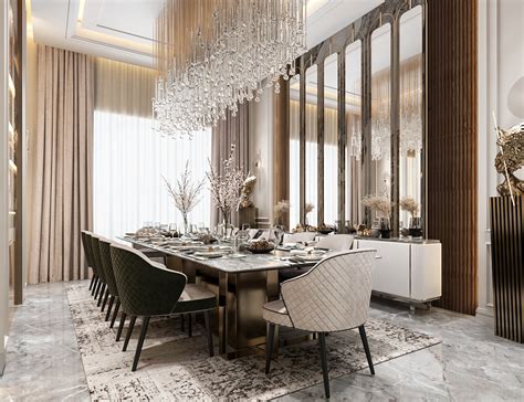 Luxurious Neo Classic Dining Room Design Uae Behance