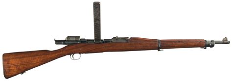 Pedersen Device And Magazine With Springfield M1903 Rifle Rock Island