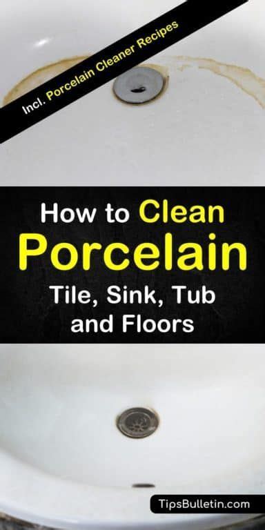 Find Out How To Clean Porcelain Tile Sink Tub And Floors With These