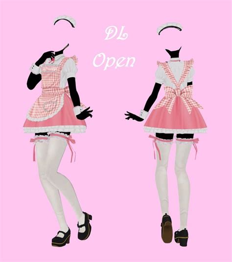 Tda Maid Outfits By Harukaluka Maid Outfit Sims 4 Clothing Sims 4