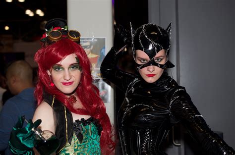 Steampunk Poison Ivy And Catwoman L To R Kathy K As Ste Flickr