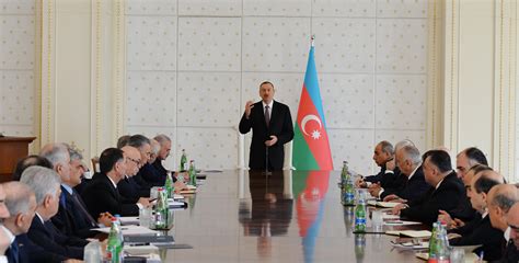 Вступительная речь Ильхама Алиева на заседании Кабинета Министров