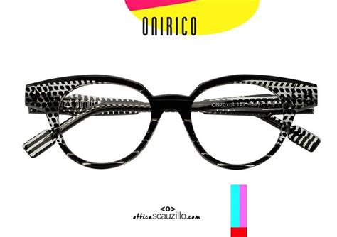 New Onirico Narrow Butterfly Eyeglasses On70 Col121 Transparent Black