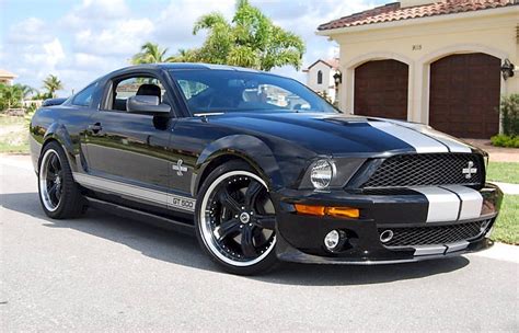 Black 2007 Ford Mustang Shelby Gt 500 40th Anniversary Coupe