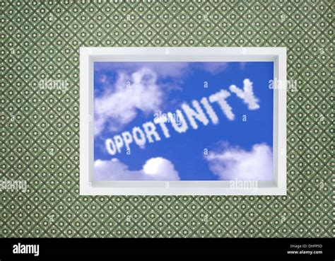 Window Of Opportunity Stock Photo Alamy