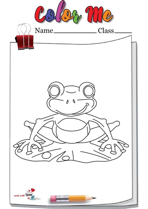 Froggy Books Coloring Pages Free Download