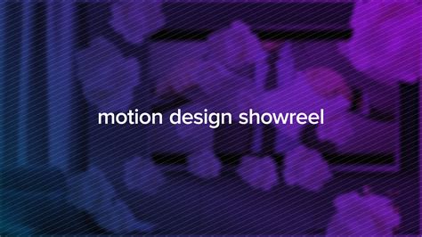 Motion Design Showreel Youtube