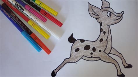 How To Draw A Cute Deer Step By Step For Beginners Drawing