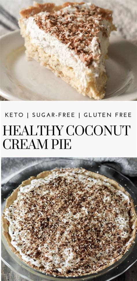 Tis the season for pie making! Delicious coconut cream pie that is sugar-free, gluten-free and keto approved. #keto # ...