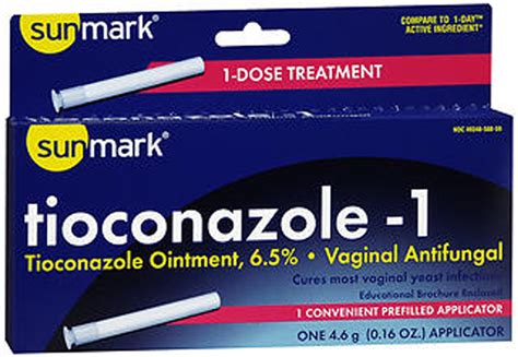 Sunmark Tioconazole 1 Vaginal Antifungal Disposable Applicator Each