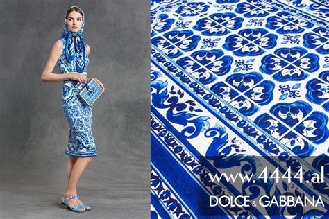 Dg Dolce And Gabbana Majolica Inspired Fabric By The Pattern Repeat Of