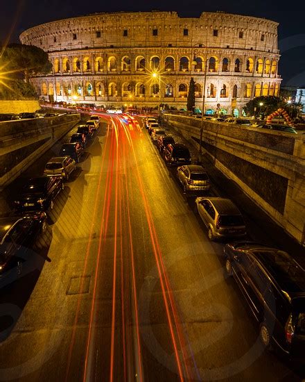 Rome Italy Long Exposure Colosseum Travel By Stan Pechner Photo
