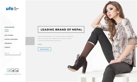 Clothing Store Website Design Design Of A Universal Clothing Store