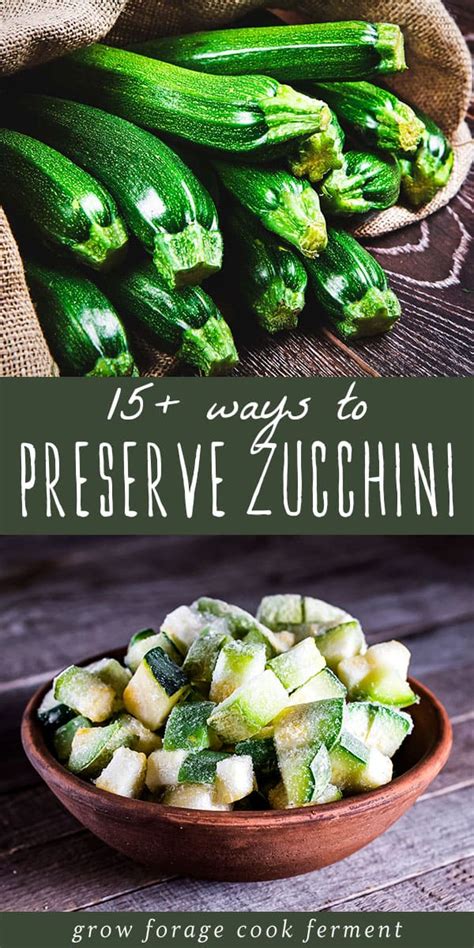 The rawtarian website suggests dehydrating the zucchini chips on high for one hour before reducing the temperature to 115 degrees fahrenheit. 15+ Ways to Preserve Zucchini: Freeze, Can, Ferment, and ...