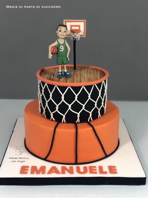 Basketball Cake By Mariana Frascella Con Imágenes Pasteles De Baloncesto Tortas De Basquet