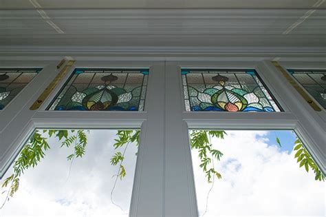 timber bifold doors  stained glass windows  finchley north london