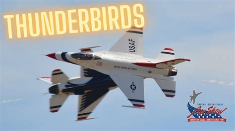 Thunderbirds Sunday Demo 2022 Oregon Airshow Mcminnville Youtube