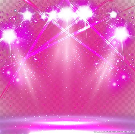 Pink Stage Lights Illustration Stage Lighting Transparent Background