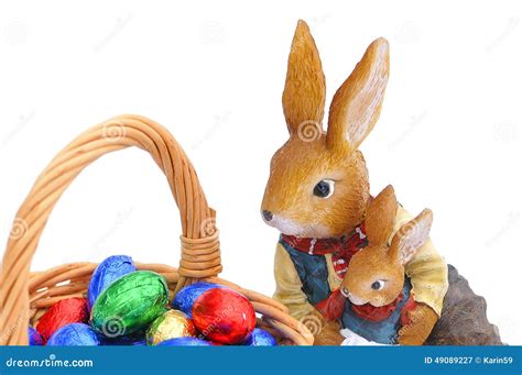 Easter Bunnys Stock Image Image Of Bunny Eggs Isolated 49089227