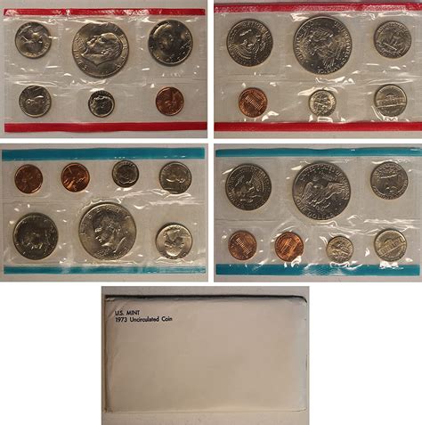 1973 United States Mint Uncirculated Coin Set In Original Government