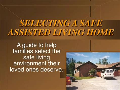 Ppt Selecting A Safe Assisted Living Home Powerpoint Presentation