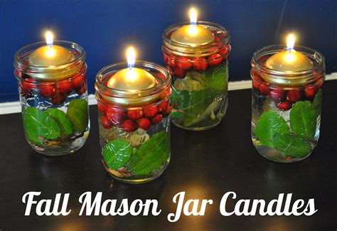 Candles & candle holders : Life With 4 Boys: DIY Home Decor - Fall Mason Jar Candle
