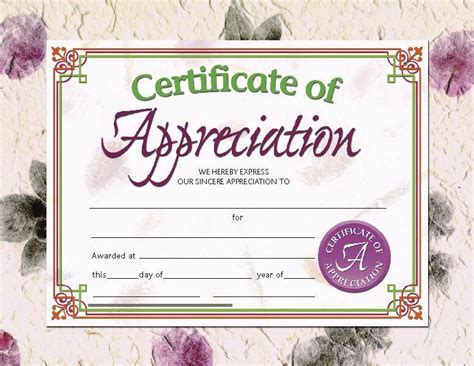 Of The Certificates Presentation On Parent Appreciation Certificates