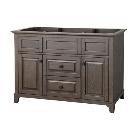 Allen roth bathroom vanity are very popular among interior decor enthusiasts as they allow for an added aesthetic appeal to the overall vibe of a property. allen + roth 48-in Specialty Grey Flintshire Contemporary ...