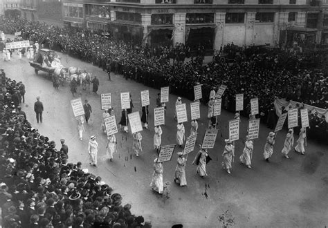 Suffrage Parade Women 5th Ave 40th St Vote 1913 Us History