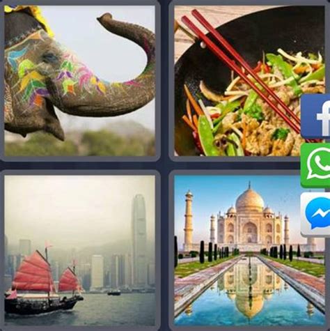 Mira las cuatro fotos, encuentra qué tienen en común y gana. 4 Fotos 1 Palabra 4 Letras ELEFANTE PINTADO【 SOLUCIÓN ...