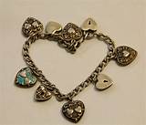 Heart Charm Bracelet Sterling Silver