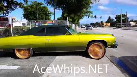 Acewhipsnet Fattys Lime Gold Chevy Vert On Staggered 24 Gold