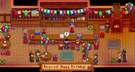 Once the bus service has been restored, pam will manage the bus stop just east of the farm, opening the way to the the desert. Stardew Valley Birthday Mod | Birthday Party