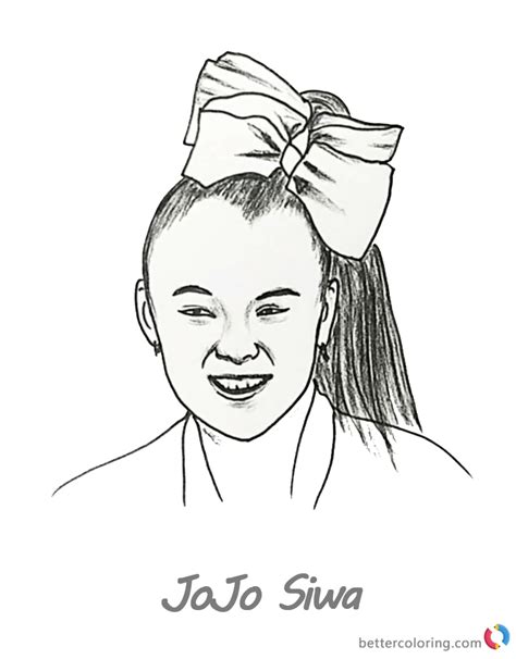 With online printable coloring pages, you never ever have to maintain quantities of coloring books around. Jojo Siwa Coloring Pages | Coloring pages, Cute coloring ...