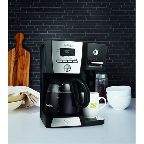 Mr Coffee 12 Cup Programmable Black Coffee Maker With Hot Water