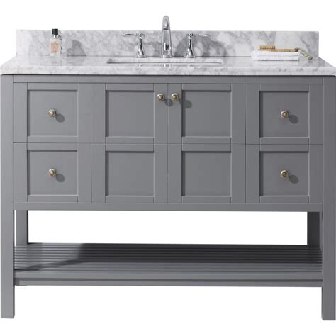 Enjoy unlimited flat rate furniture & freight delivery at pottery barn teen®. Virtu USA Winterfell 49 in. W Bath Vanity in Gray with ...