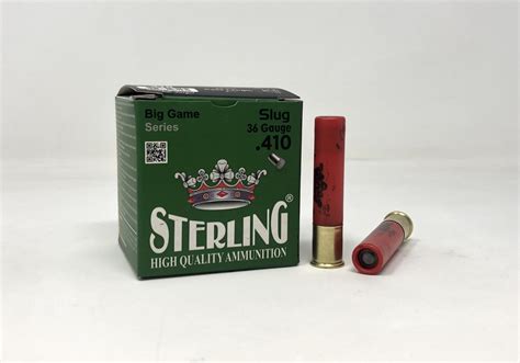 Sterling 410 Bore Ammunition Strlg36g410gold 2 12 Gold Slug 14oz