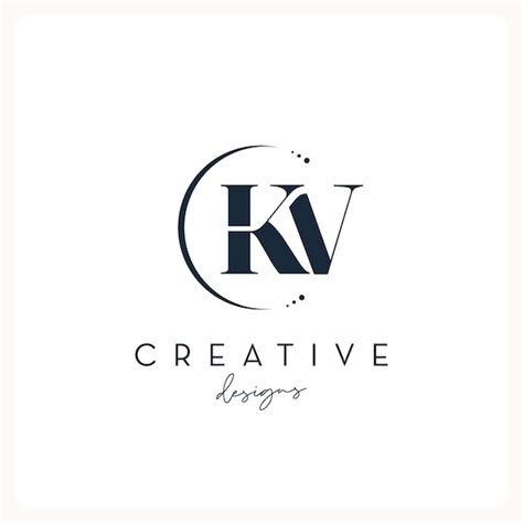 Premium Vector Monogram Kv Logo Design Creative Letter Logo For