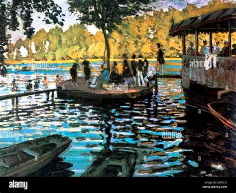Bain A La Grenouillére 1869 Claude Monet Fotografía De Stock Alamy
