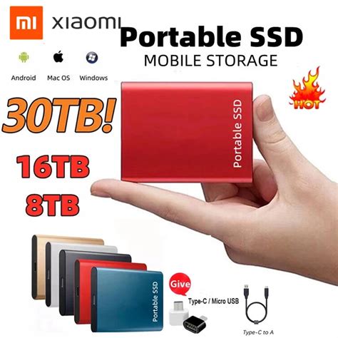 Xiaomi 2tb Portable 1tb Hd External Hard Drive Ssd 2tb 4tb Solid State Drives Hard Disk Usb 3 1
