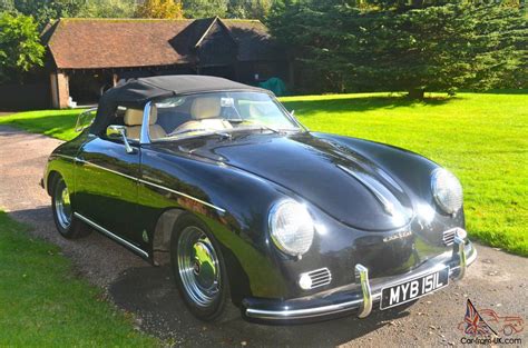 Porsche 356 Speedster Convertible Black With Cream Leather Historic Tax