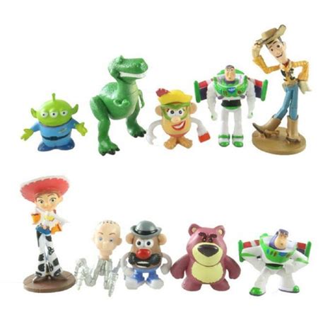 10pcslot Toy Story Figure Toy Woody Buzz Light Year Jessie Rex Mr