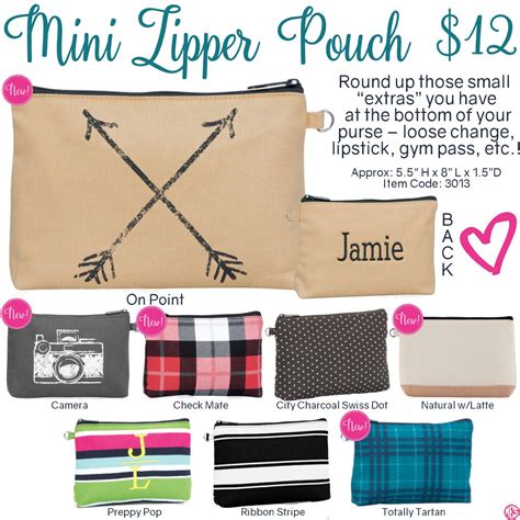 Mini Zipper Pouch By Thirty One Fallwinter 2016 Click To Order Join