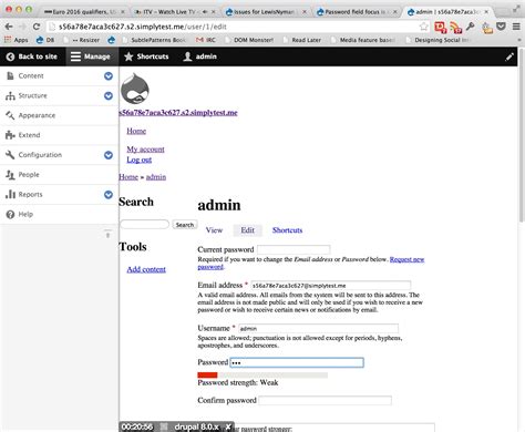 Urgent Drupal Update: Password Strength REVOLUTION!
