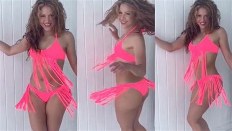 Shakiras Sexiest Videos Ever From Sheer Jumpsuit And Teeny Skirts To Glitter Bra Daily Star