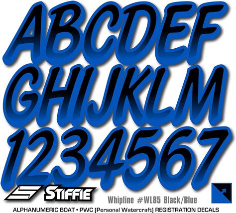 Whipline Solid Blackyellow 3 Alpha Numeric Registration Identification